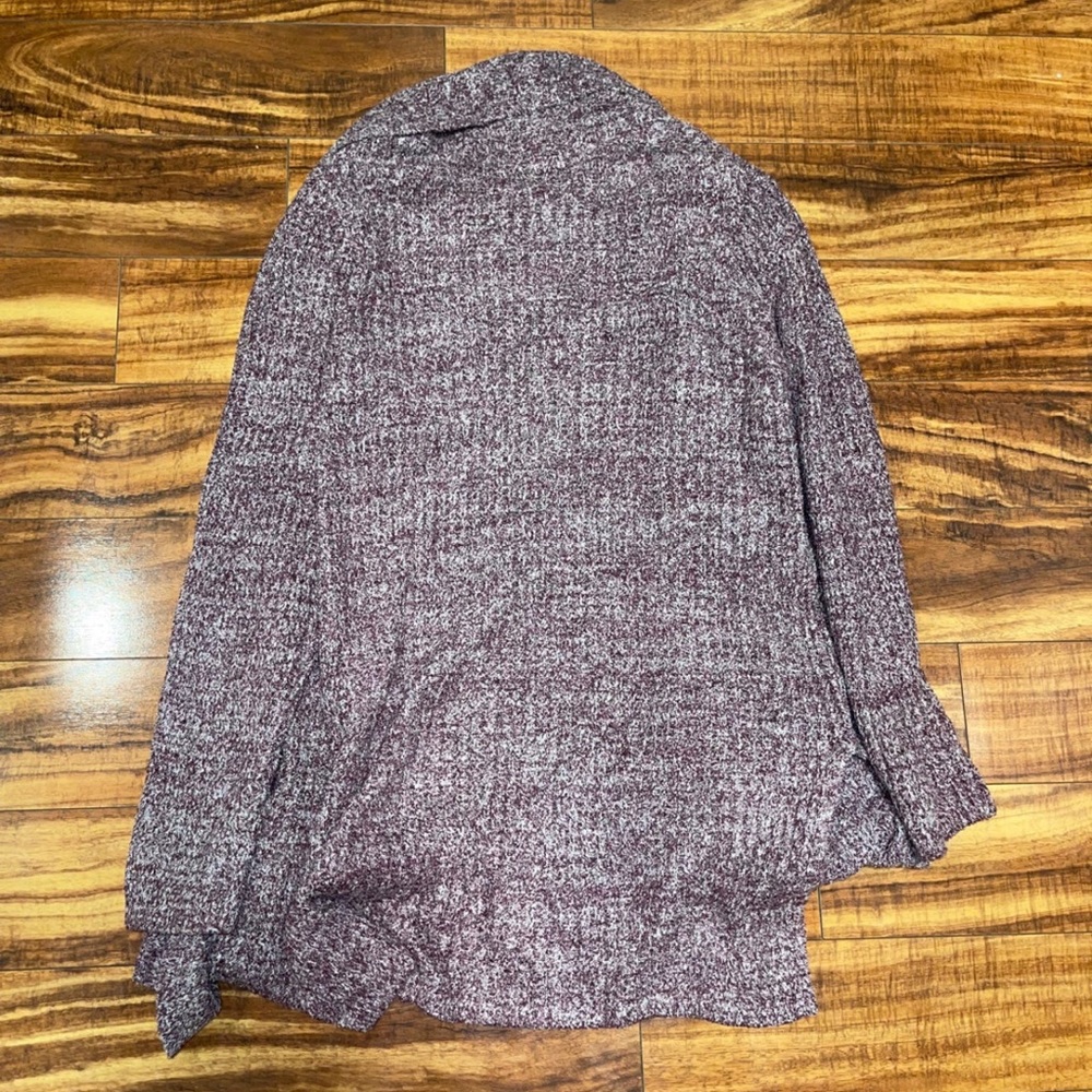 Barefoot Dreams Plum Open-Front Cozy Cardigan - Picture 7 of 7